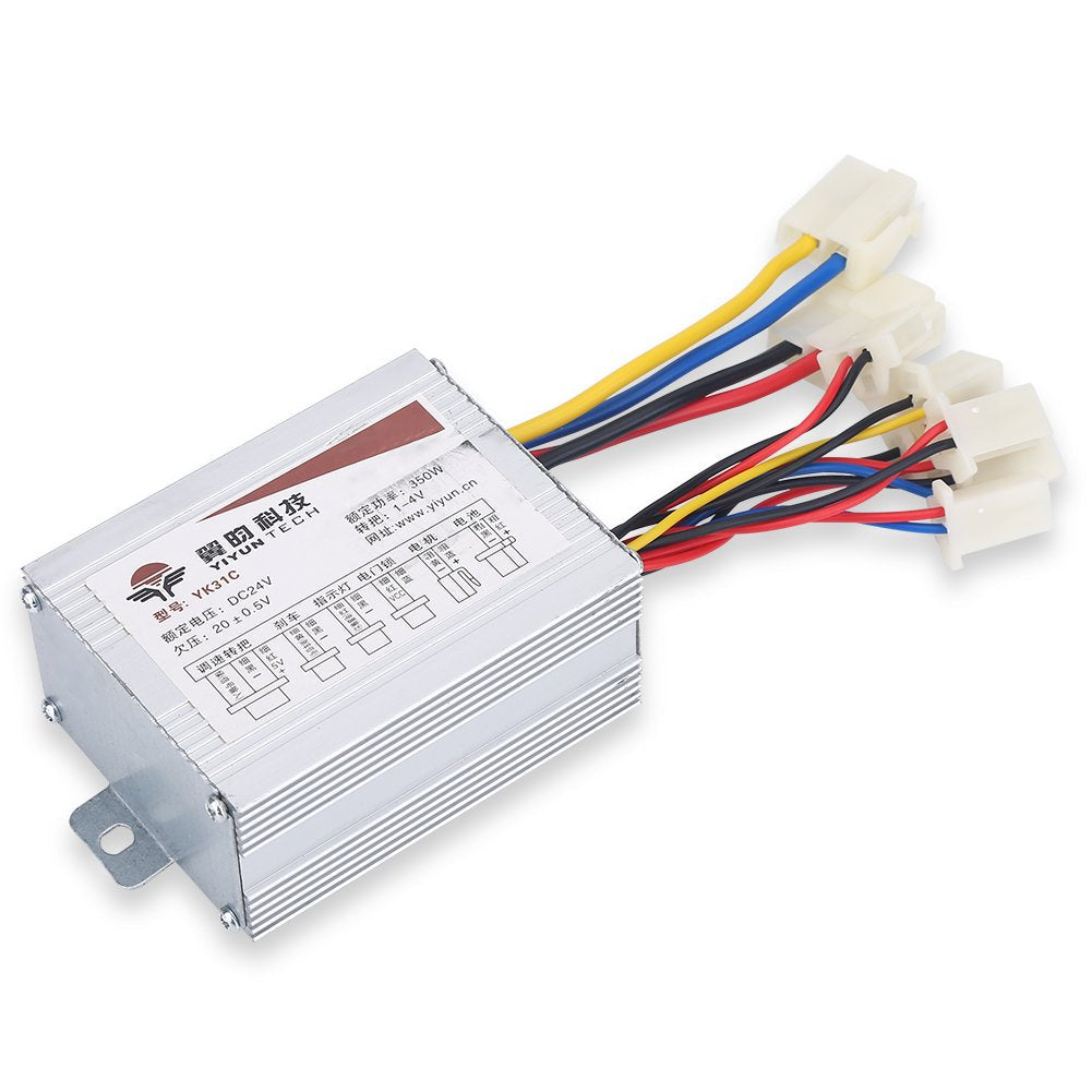[Australia - AusPower] - 24V Motor Brushed Controller Box Speed Controller for Electric Bicycle Scooter Ebike (350W) 350W 