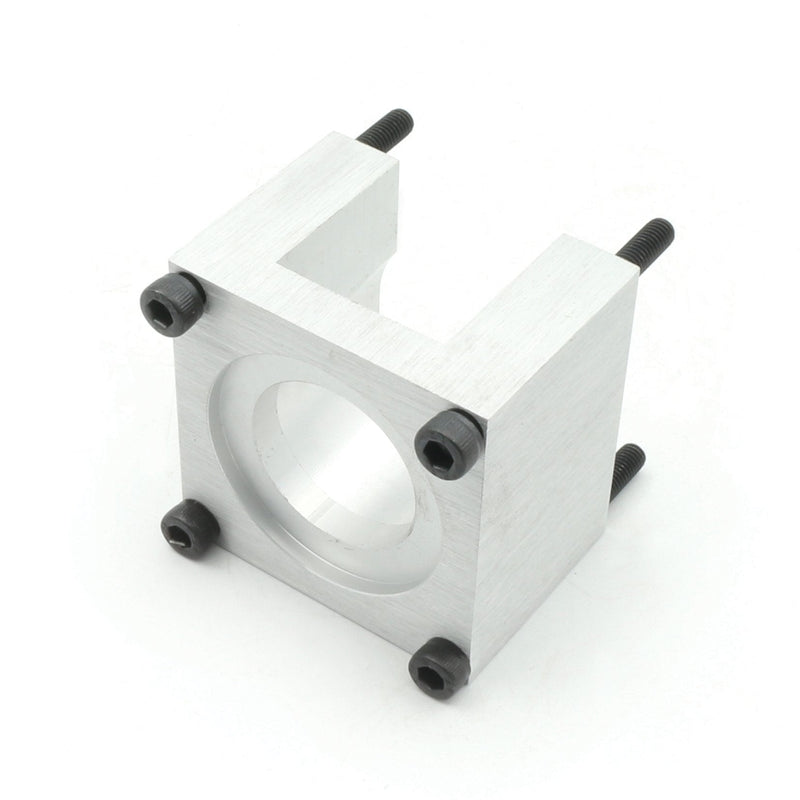 [Australia - AusPower] - Nema23 Stepper Motor Mount Base 57 Stepping Motor Bracket Clamp Support Holder with 4pcs Installation Screws Aluminium Oxide for CNC Router Machine 