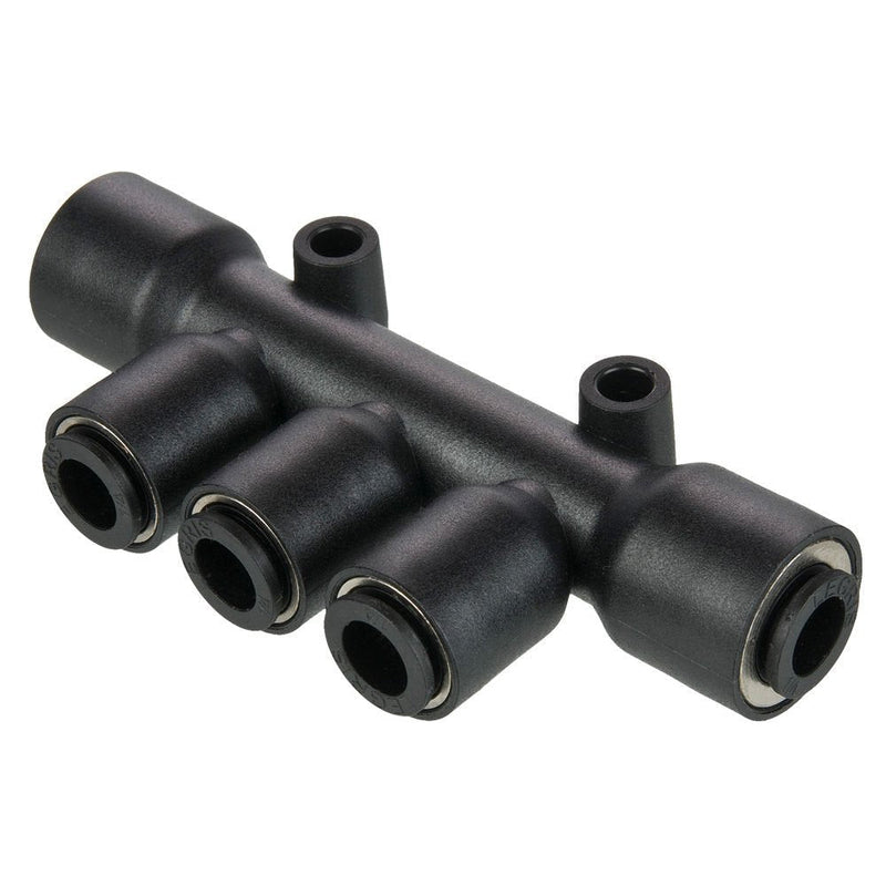 [Australia - AusPower] - Parker 24PLP-8M-4M-pk10 Composite Fitting, Tube to Tube, Glass Reinforced 6.6, Push-to-Connect Manifold, Nylon, 5/16", 5/32" (Pack of 10) 