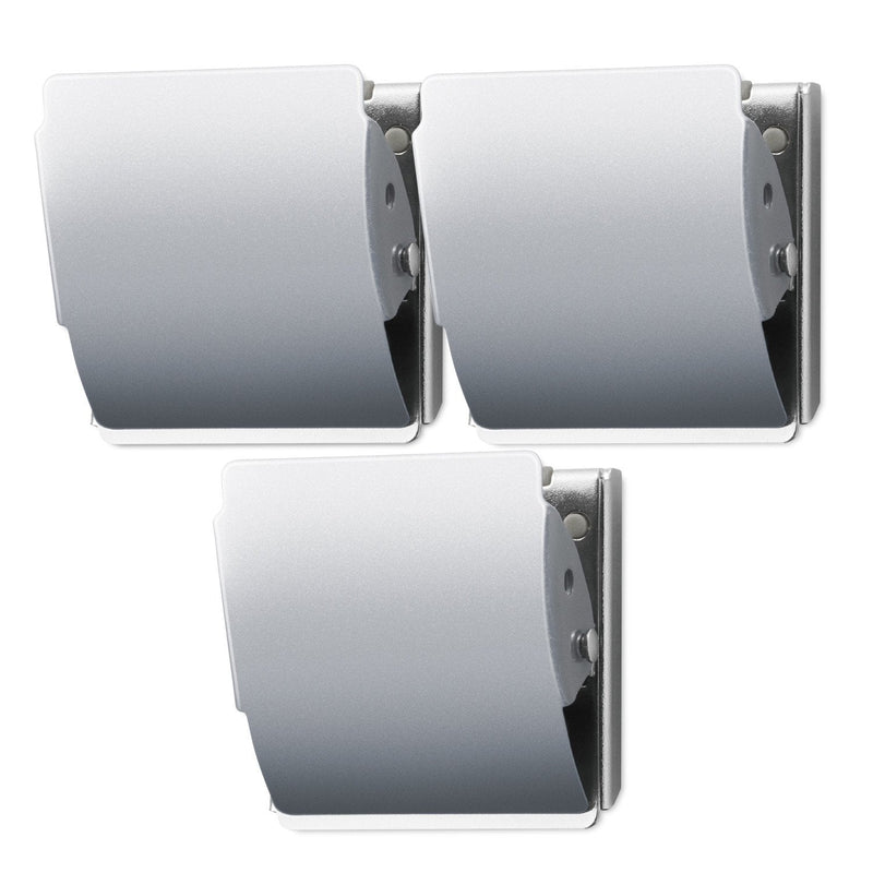 [Australia - AusPower] - PLUS Extra Strong Magnetic Clip Large Silver - 3 Pack Large 3-Pack 