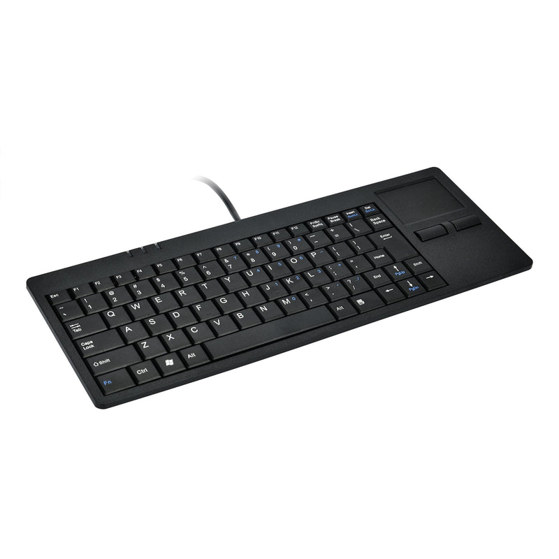 [Australia - AusPower] - MCSaite Wired Silm Keyboard with Touchpad - Portable Scissors Foot Structure - USB Port with 1 Hubs Fit with Professional or Industrial Use for Computer Laptop Mac Notebook 