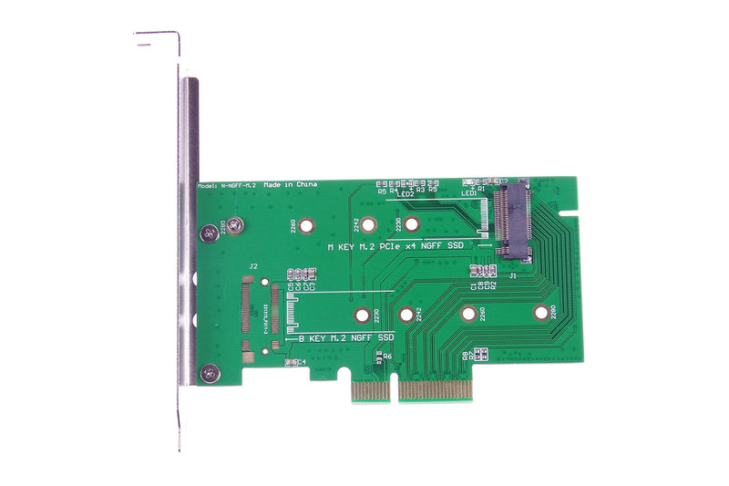 [Australia - AusPower] - KNACRO M Key M.2 PCIe x4 NGFF SSD B Key M.2 NGFF SSD to PCI-E x4 Adapter Card for Samsung SP941 SM951 A110 M6E 