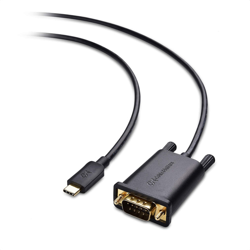 [Australia - AusPower] - Cable Matters USB C to Serial Adapter Cable (USB-C to Serial, USB C to DB9, USB C to RS232) 3 ft - Thunderbolt 4 / USB4 / Thunderbolt 3 Port Compatible with Dell XPS 13, 15, Surface Pro and More 