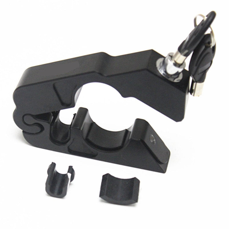 [Australia - AusPower] - E-Bro Motorcycle Handlebar Grip Brake Lever Lock,Anti Theft Security Caps-Lock (Black) Black 