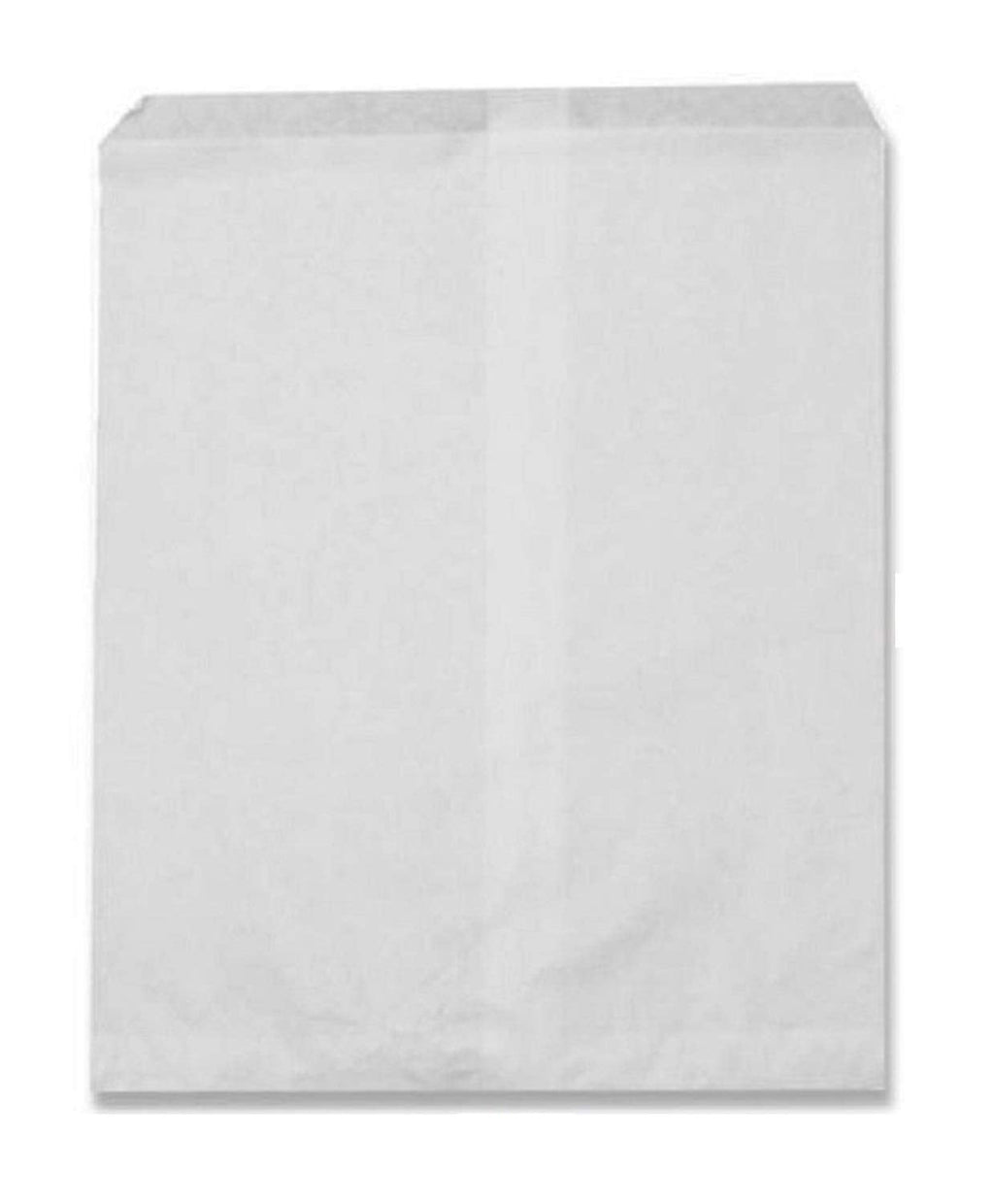 [Australia - AusPower] - 50 Qty 12" x 14" Plain White Kraft Flat Plain Paper Gift Bags or Patterned Decorative Bags for candy, cookies, merchandise, pens, Party favors, showers, holidays, events and gifts 