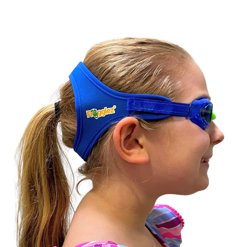 [Australia - AusPower] - Frogglez Kids Swim Goggles with Pain-Free Strap | Ideal for Ages 3-10 | Leakproof, No Hair Pulling, UV Protection 