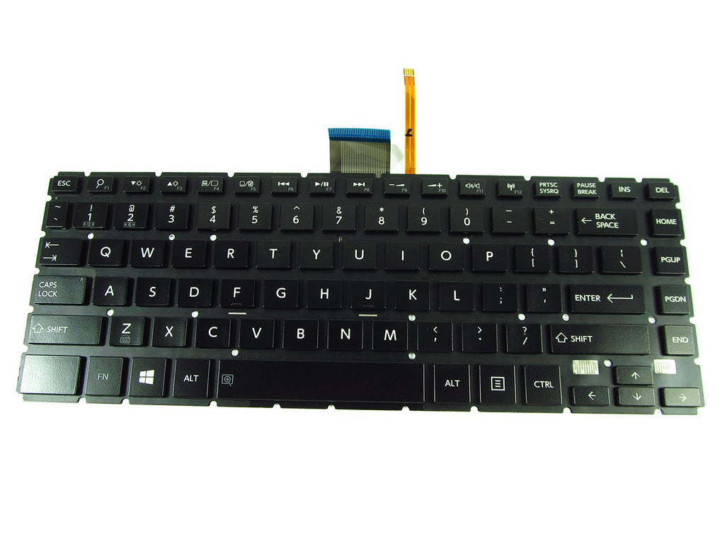 [Australia - AusPower] - Abakoo New Keyboard Compatible with Toshiba Satellite E45-B E45D-B E45T-B E45-B4100 E45-B4200 P30W-B P35W-B Backlit US Black no Frame 