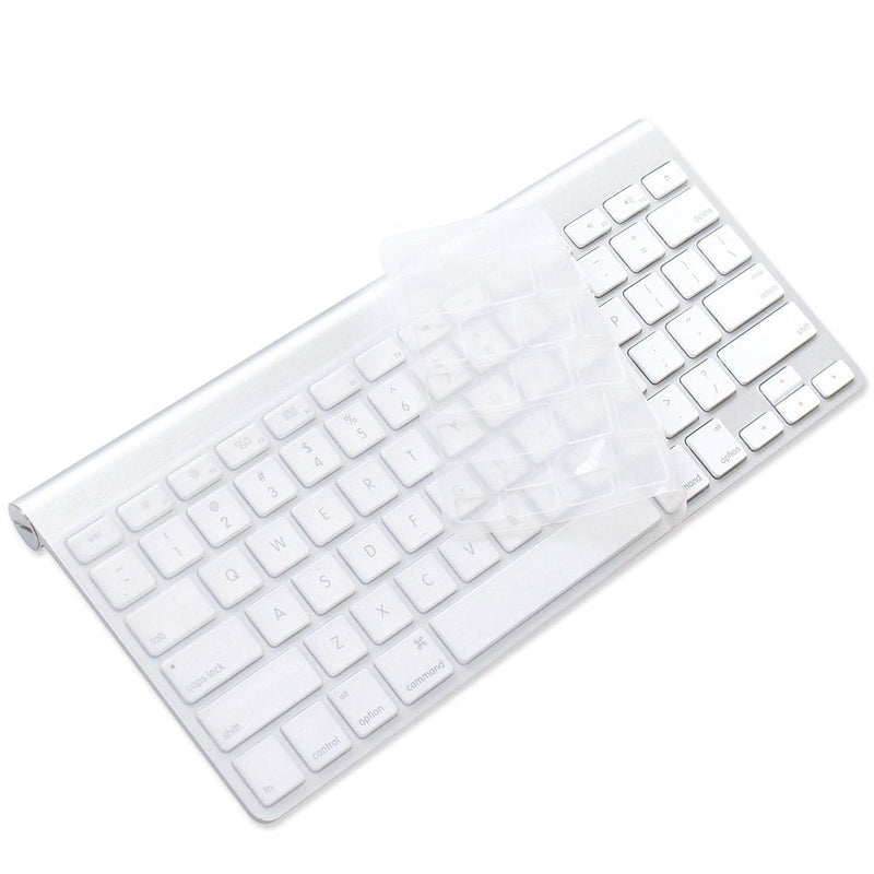 [Australia - AusPower] - ProElife Ultra Thin Silicone Keyboard Protector Cover Skin for Apple Wireless Keyboard with Bluetooth MC184LL/B (Model A1314, U.S Layout) (Not Fits Magic Keyboard), Transparent for Wireless Keyboard (MC184LL/B) AClear 