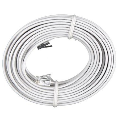 [Australia - AusPower] - Bistras 100 Feet White Telephone Extension Cord Cable Line Wire 