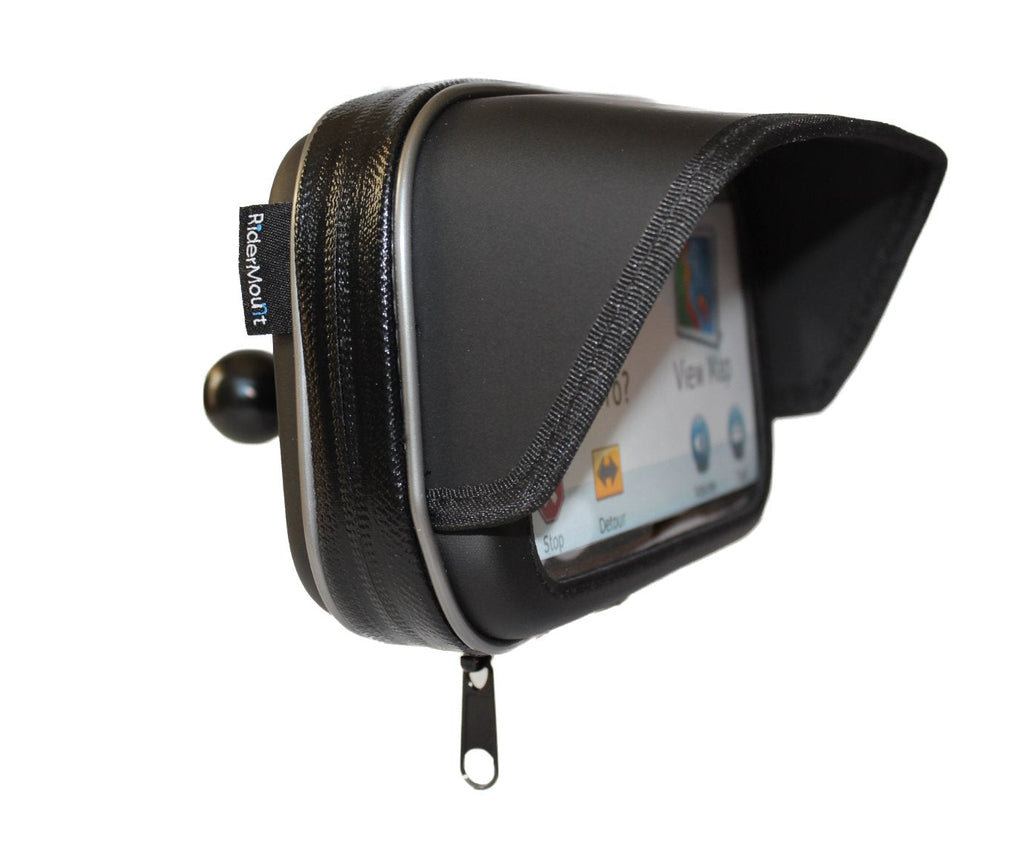 [Australia - AusPower] - RiderMount waterproof Sunshade 4.3" GPS Satnav Case with RAM type 1" ball for Garmin Nuvi TomTom Go Start 4.3 inch 