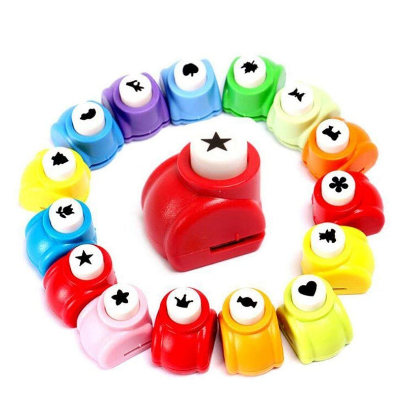 [Australia - AusPower] - LoveInUSA Punch Craft Set, 10 Pack Hole Punch Shapes Hole Punch Shape Scrapbooking Supplies Shapes Hole Punch Great for Crafting & Fun Projects Multicolored-2 
