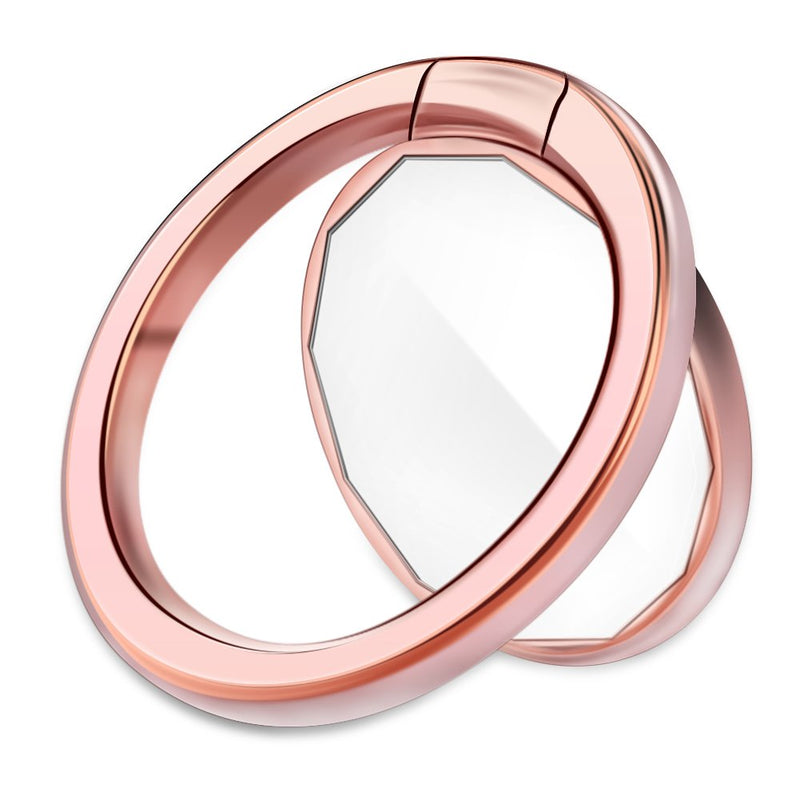 [Australia - AusPower] - Mirror Cellphone Ring Stand Holder, Smart Phone Ring Holder Mirror Series Stylish Ring Stand Grip Mount for iPhone X 8 7/7 Plus,Samsung Galaxy S8/S7,ipad -Rose Gold Rose Gold 