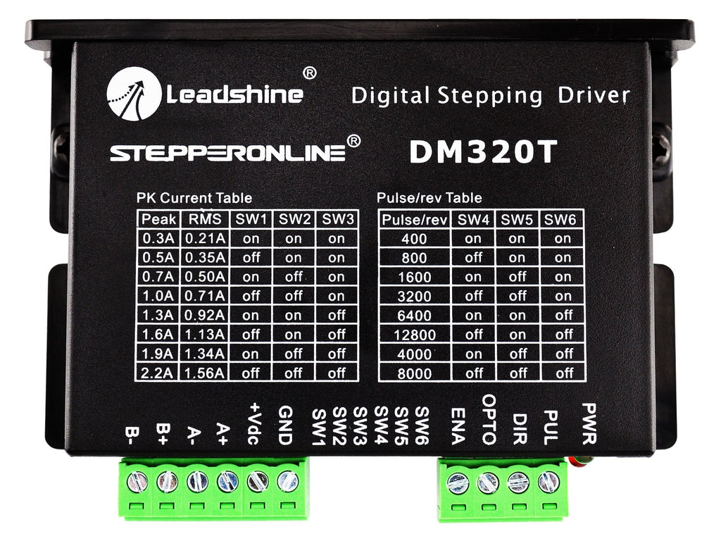 [Australia - AusPower] - STEPPERONLINE Digital Stepper Driver 0.3-2.2A 10-30VDC 1/64 Micro-step Resolutions for Nema 8, 11, 14, 16, 17 Stepper Motor 