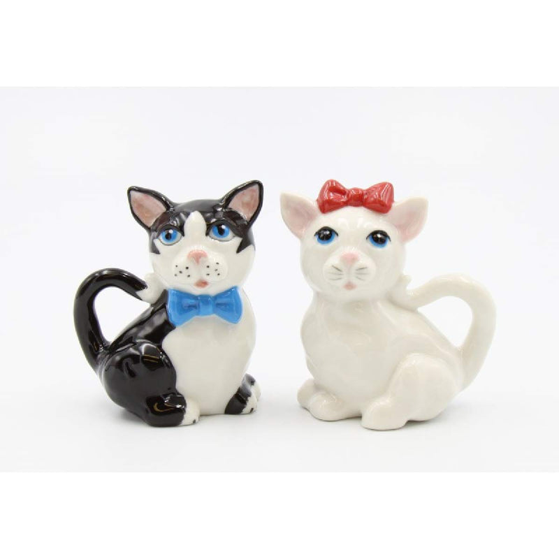 [Australia - AusPower] - Cosmos Gifts 20758 Cats in the Cupboard Salt and Pepper Shaker- Yin Yang, 3-1/2 inches high, Brown 