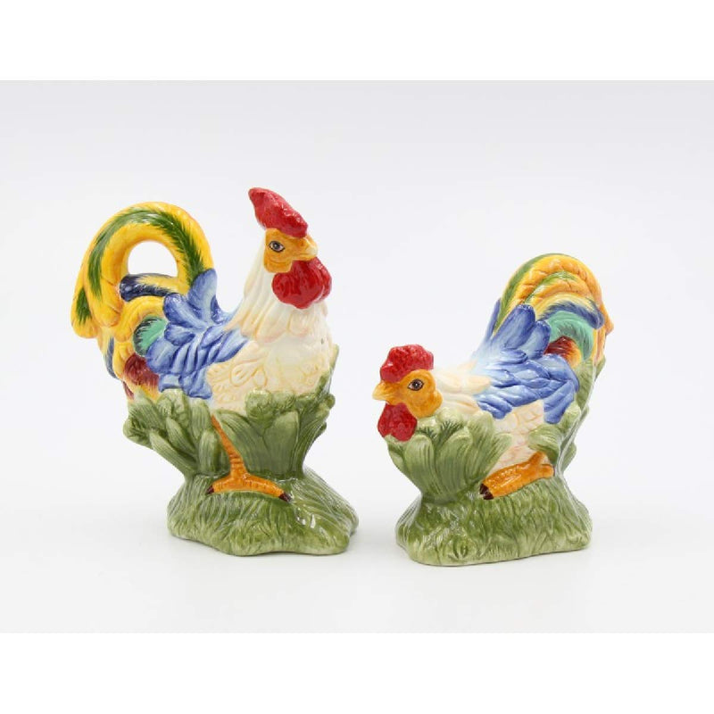[Australia - AusPower] - Cosmos Gifts 31982 Rooster Salt and Pepper Shakers Multicolor, 4 inches high 