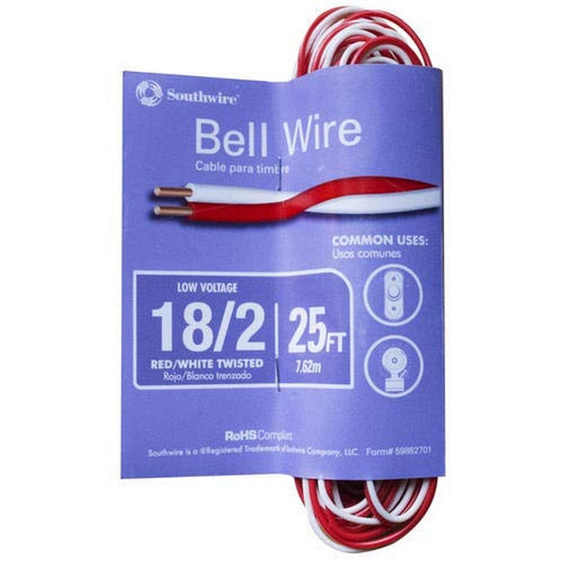 [Australia - AusPower] - Southwire 64267101 Red/White Bell Wire 25 Feet 