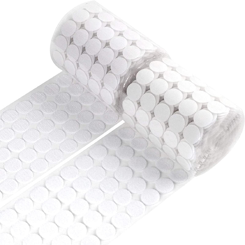 [Australia - AusPower] - WXBOOM 1400pcs (700 Pairs) Self Adhesive Dots 0.79" Sticky Hook Nylon Coins 20mm Loop Strips with Waterproof Glue Tapes for School Classroom Home 