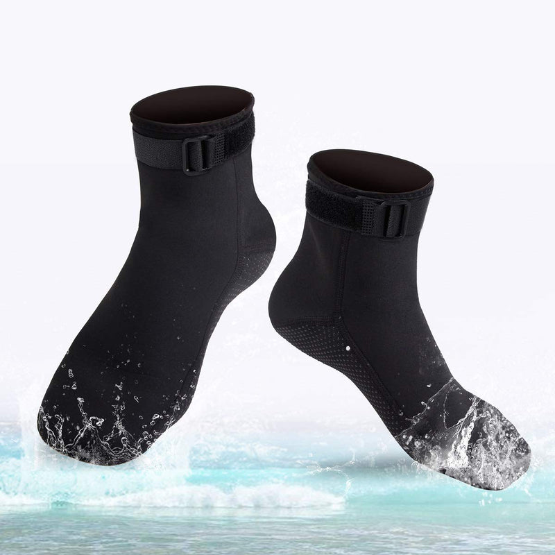 [Australia - AusPower] - ReHaffe Water Neoprene Socks 3mm Sand Volleyball Socks Anti Slip Diving Booties for Men Women Youth Kids Swimming Surfing Snorkeling Spearfishing Wadeing and Water Sports X-Large 