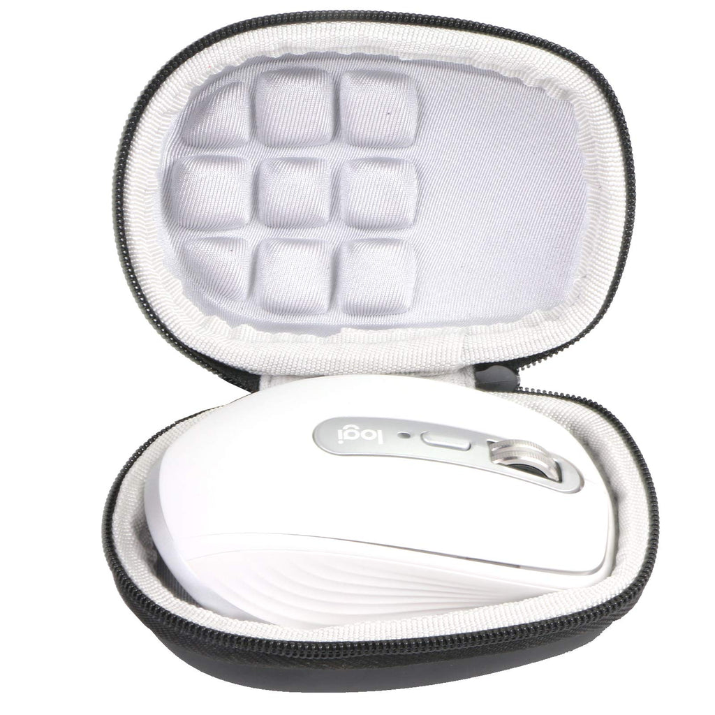 [Australia - AusPower] - co2CREA Hard Travel Case Replacement for Logitech MX Anywhere 2 3 Gen 2S Wireless Mobile Mouse (Black case + Inside White) Black case + Inner White 
