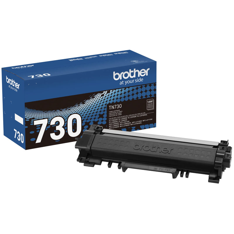 [Australia - AusPower] - Brother Genuine Standard Yield Toner Cartridge, TN730, Replacement Black Toner, Page Yield Up To 1,200 Pages, Amazon Dash Replenishment Cartridge,1 Pack 1 Pack 