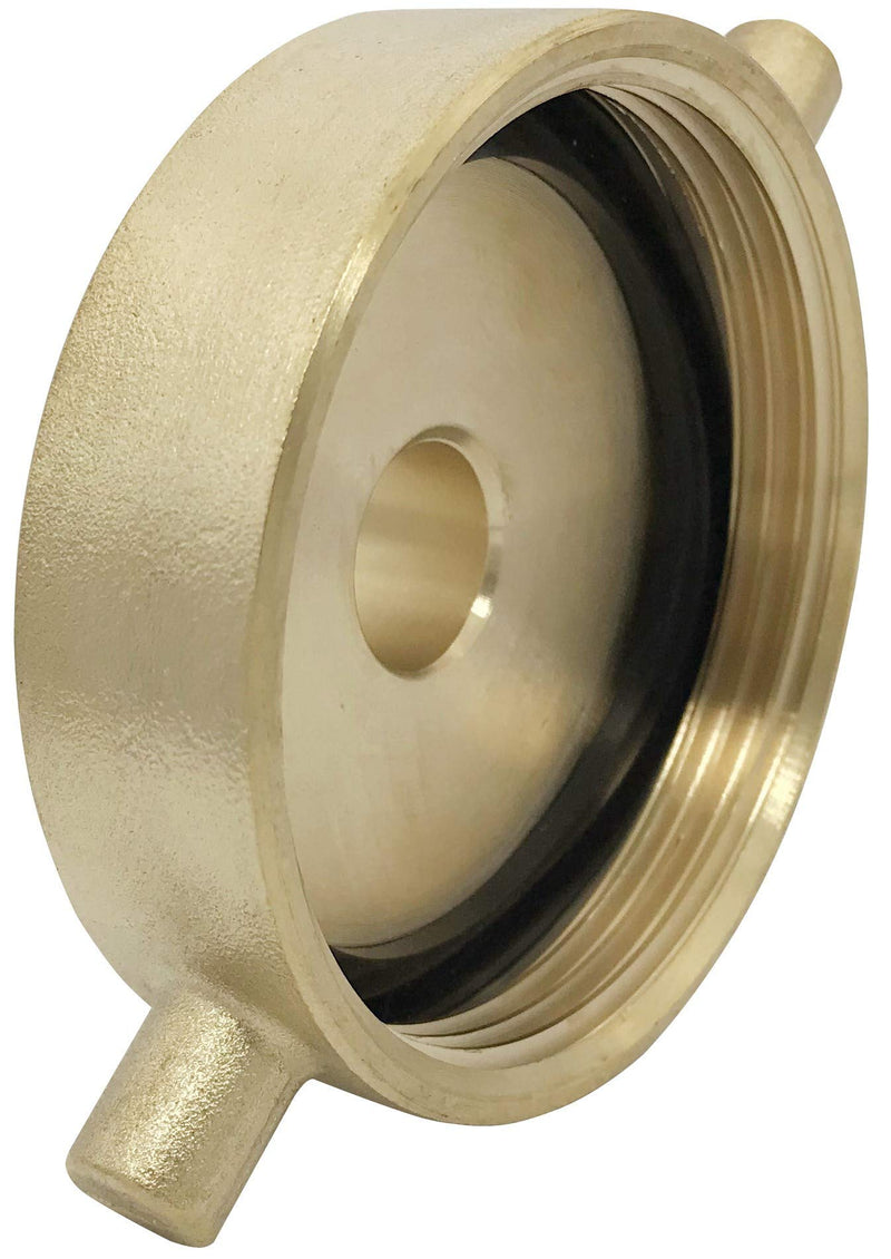 [Australia - AusPower] - Happy Tree 2-1/2" NST (NH) Female x 3/4" GHT Male Brass Fire Hydrant Adapter with Pin Lug Brass Fire Equipment Brass Hydrant to Garden Hose Adapter 2-1/2"NH x 3/4"GHT 