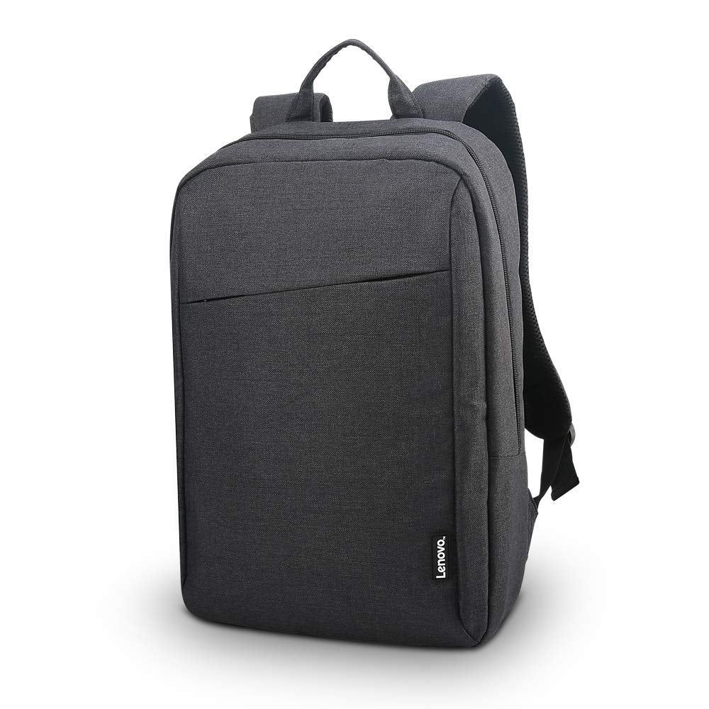[Australia - AusPower] - Lenovo Laptop Backpack B210, 15.6-Inch Laptop and Tablet, Durable, Water-Repellent, Lightweight, Clean Design, Sleek for Travel, Business Casual or College, for Men or Women, GX40Q17225, Black Casual Backpack- Black 