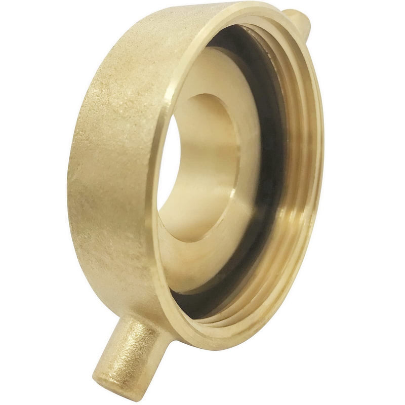 [Australia - AusPower] - Happy Tree 2-1/2" NST (NH) Female x 1-1/2" NST (NH) Male Brass Fire Hydrant Adapter with Pin Lug Brass Fire Equipment 