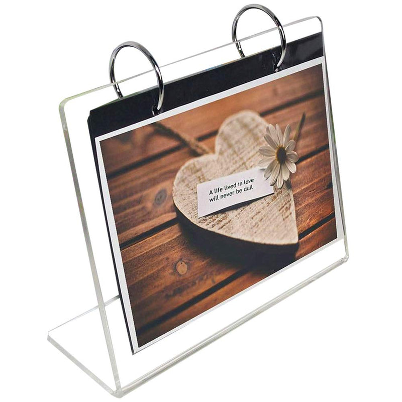 [Australia - AusPower] - Clear Slant Back Acrylic Sign Holder,Frames Desktop Display Holder"L" Type with Vertical Stand Menu Holders,Photo Clip 13 Shows 26 Photos Photography Studio/Album Horizontal 4x6" 