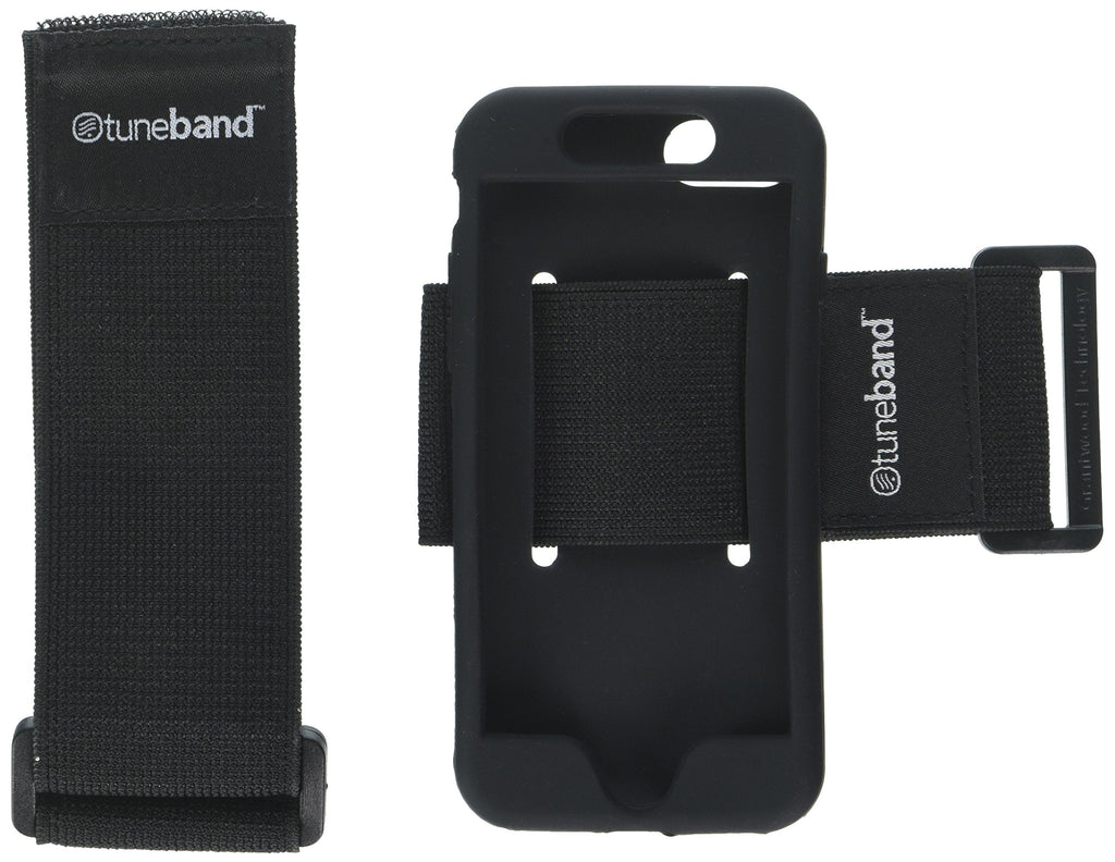 [Australia - AusPower] - TuneBand for iPhone 8, Premium Sports Armband with Two Straps and Two Screen Protectors (Black) BLACK 