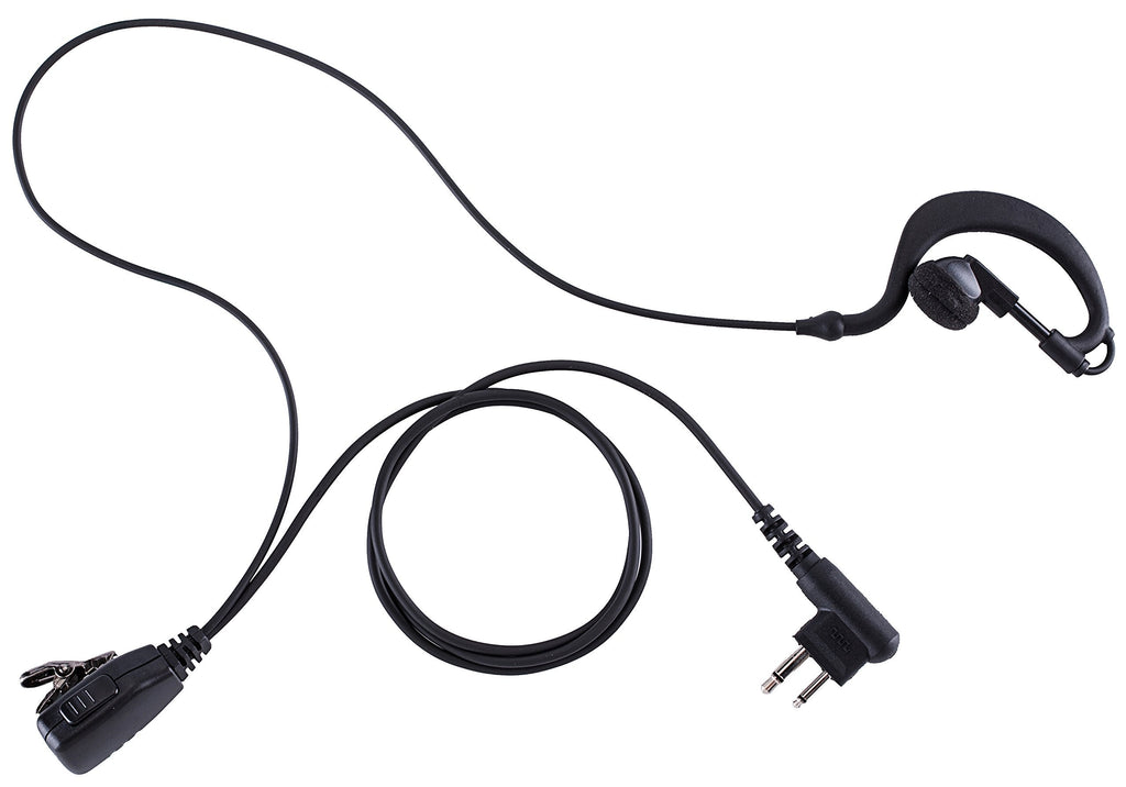 [Australia - AusPower] - Two Way Radio Earpiece Single Wire Headset Comfortable G Shape Headset for Kenwood NX TK series, BaoFeng BF-F8HP UV-82HP UV-5R, Btech, TYT, Wouxun 