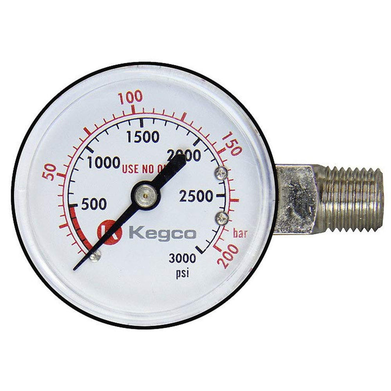 [Australia - AusPower] - Kegco Regulator Gauge, High Pressure 