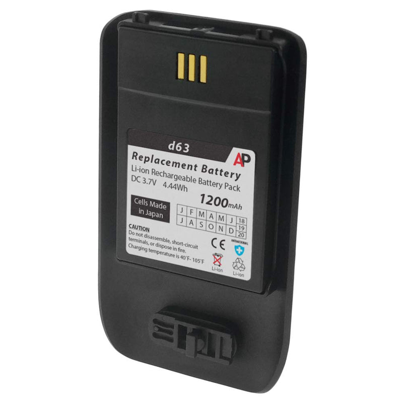 [Australia - AusPower] - Artisan Power Replacement Battery for Ascom d63 Phones. 1200 mAh Black 