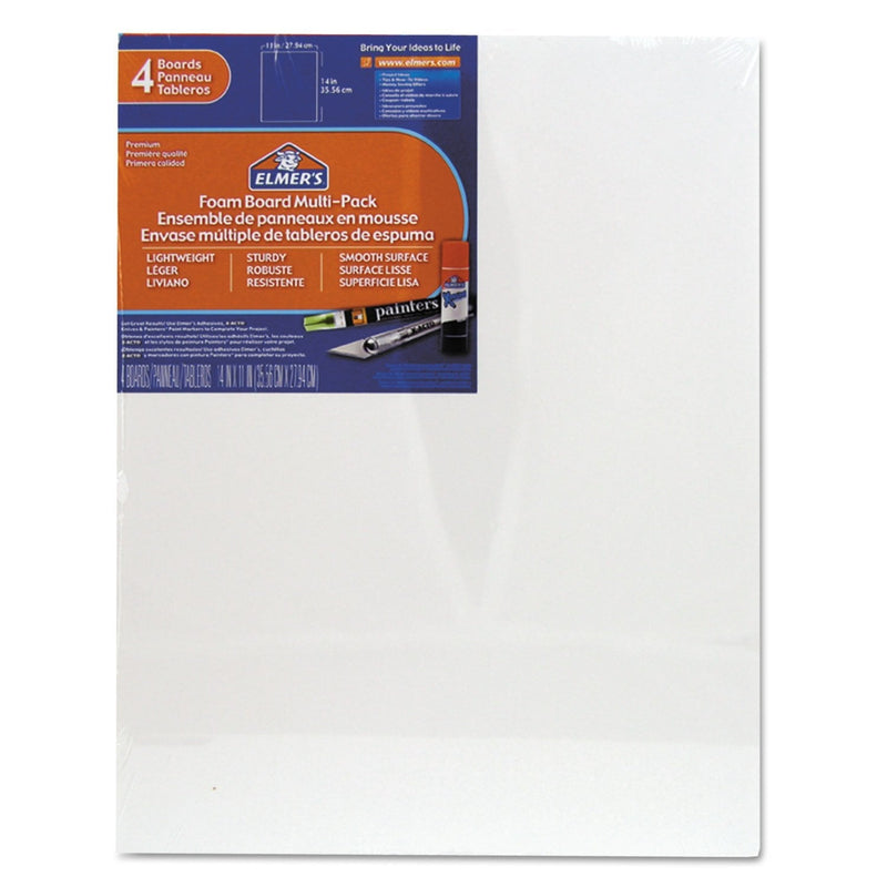[Australia - AusPower] - Elmers 950021 White Pre-Cut Foam Board Multi-Packs 11 X 14 4/Pk 