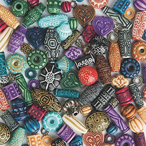 [Australia - AusPower] - S&S Worldwide Old World Moroccan Style Beads 1 lb. Bag, Beads Measure 4-39mm Assorted, 2-4.5mm Holes, 450 Beads! 