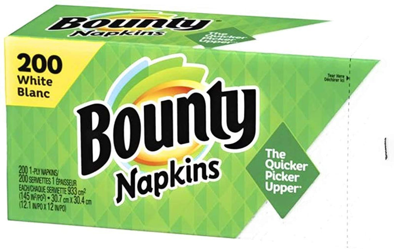 [Australia - AusPower] - Quilted Napkins, 1-Ply, 12 1/10 x 12, White, 200/Pack 