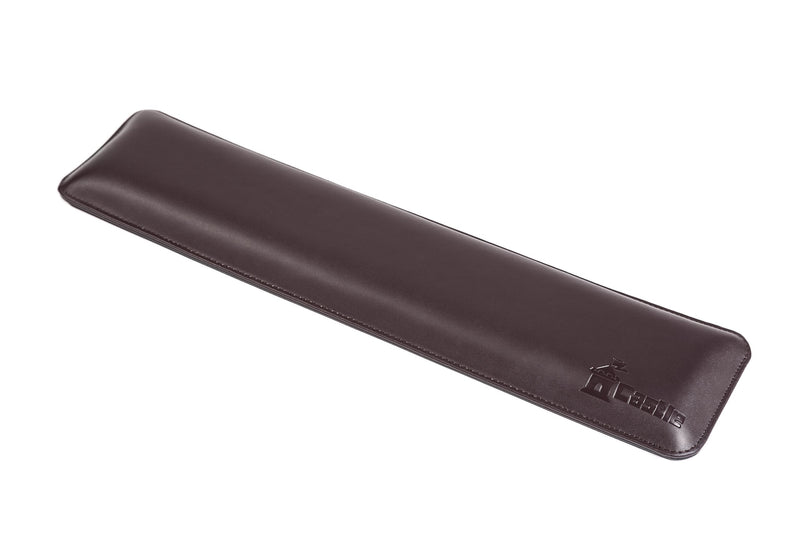 [Australia - AusPower] - Bailey Full Size by Castle - Leather Ergonomic Computer Wrist Rest Pad for Keyboards with Around 104 Keys - Firm Keyboard Wrist Support for Typists, Gaming, and Heavy Office Use (Woodland, Full Size) Woodland 