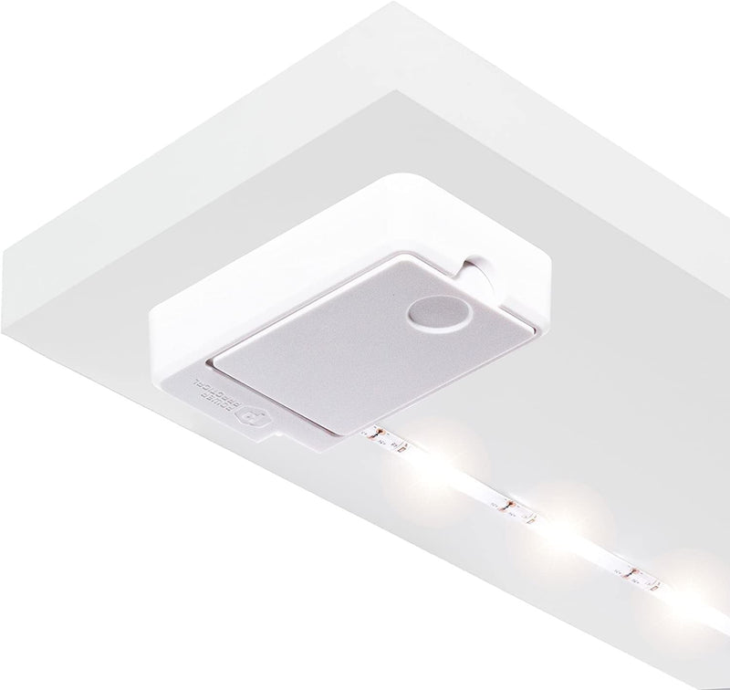 [Australia - AusPower] - POWER PRACTICAL Luminoodle Under Cabinet Lighting - Click LED Light Strip for Shelves, Kitchen Cabinets, & Furniture, 1-Pack Includes Power Button & Tape Adhesive - Daylight White (5000K) Daylight White, 1 Pack 