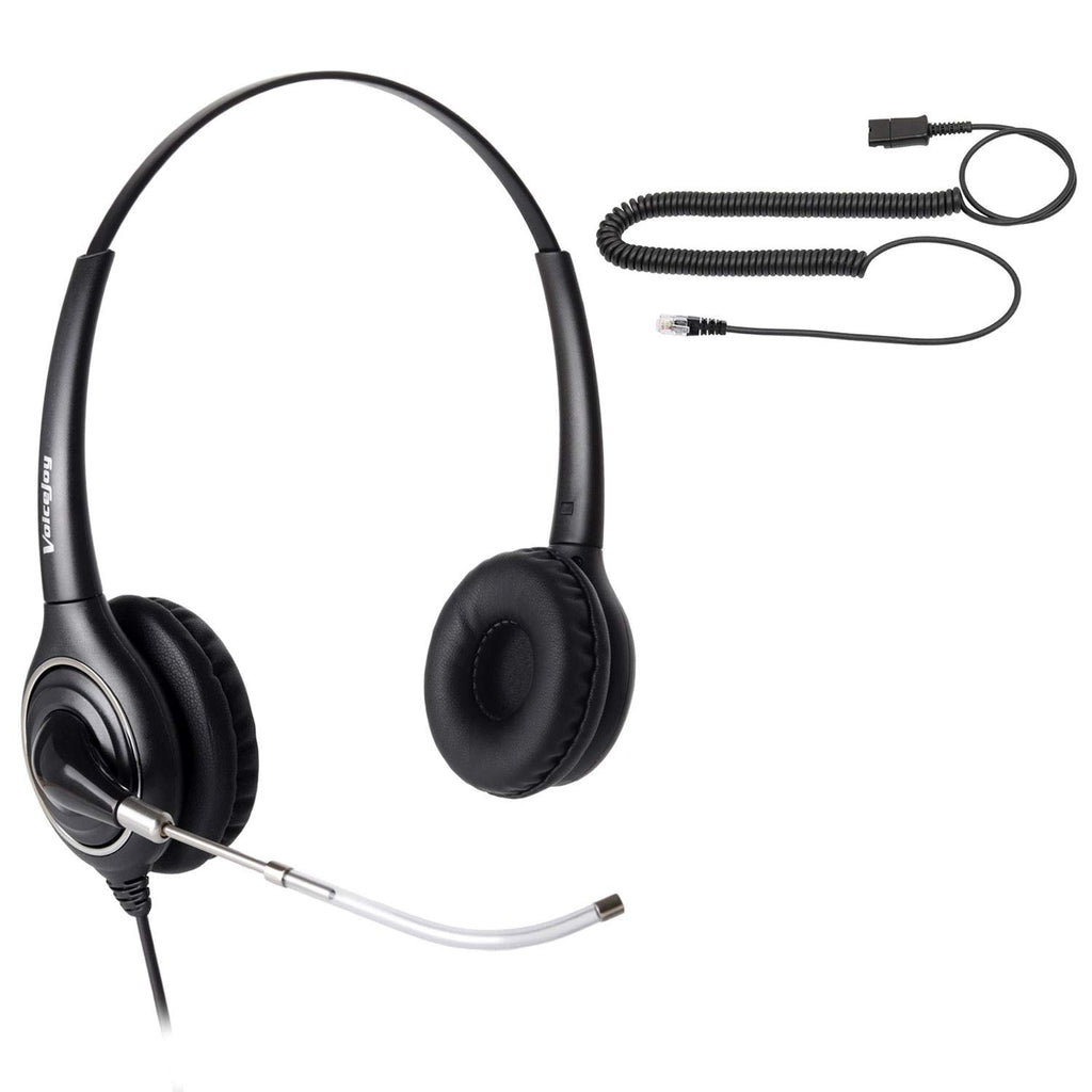 [Australia - AusPower] - Replaceable Voice Tube Binaural Headset with Microphone RJ9 Plug for Cisco IP Phones 794X 796X 797X 69XX Series and 8811,8841,8851,8861,8941,8945,8961,9951,9971 etc 