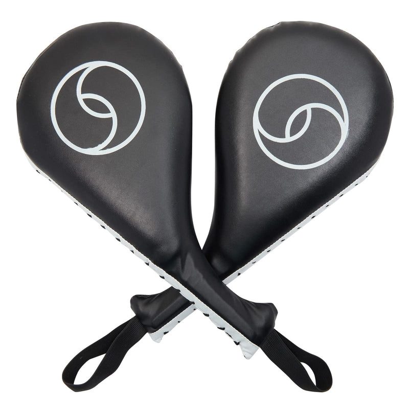 [Australia - AusPower] - Juvale Black Taekwondo Kick Pads for Training, Martial Arts Striking Pads (15 x 7.5 in, 2 Pack) 