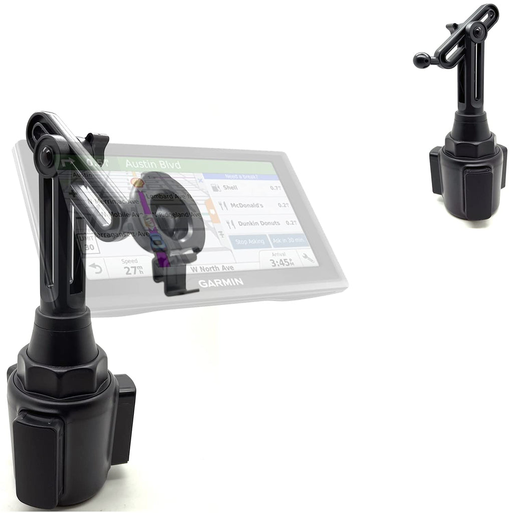 [Australia - AusPower] - ChargerCity Height Adjustable Car Cup Holder Mount for Garmin Drive DriveSmart 51 52 53 54 55 56 57 58 60 60LM 60LMT 61 61LM 61LMTS 65 65LMT 66 67 68LMT 70 70LMT LM LMT GPS 