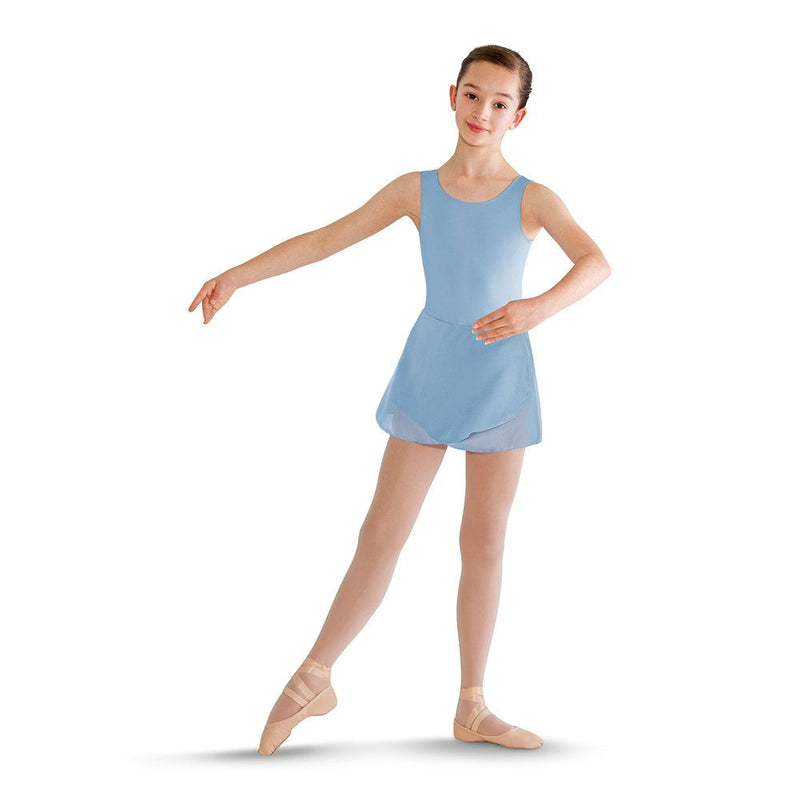 [Australia - AusPower] - Bloch Dance Girls Riya Tank Leotard Dress 4-6 Pastel Blue 