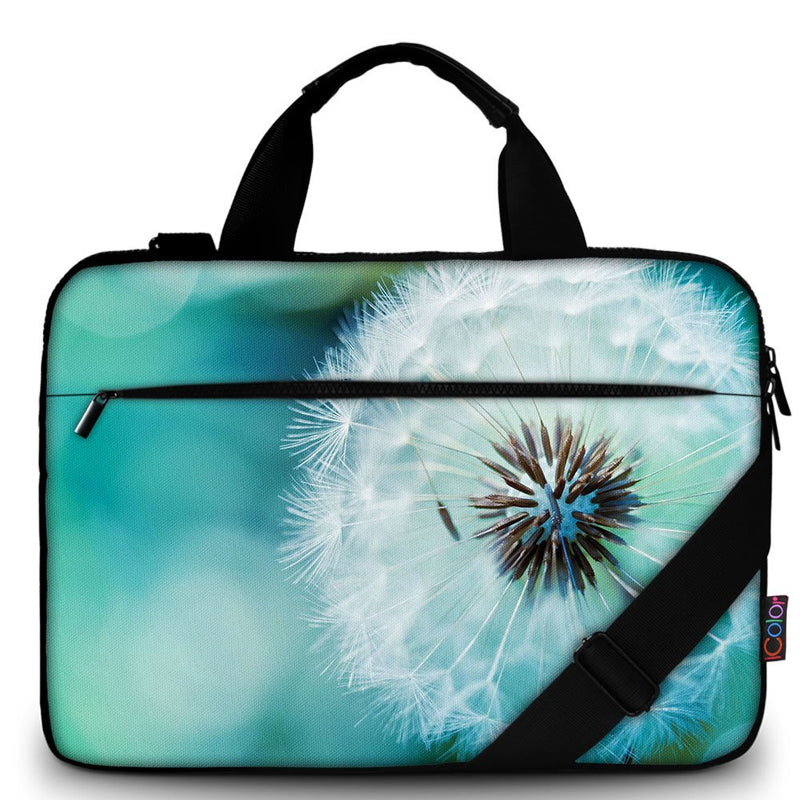 [Australia - AusPower] - icolor 11.6" 12.2" 13.3inch Laptop Shoulder Bag Canvas Computer Tablet Carrying Case 14"15.4 inch Notebook Briefcase (Dandelion, 12" ~13.3") Dandelion 12" ~13.3" 