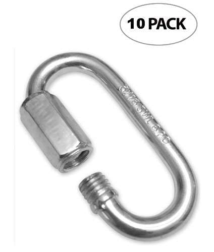 [Australia - AusPower] - Yardware etcetera Quick Links 3/16 inch Zinc Plated 10 Pack - 620 lb Working Load Limit - Chain Links 