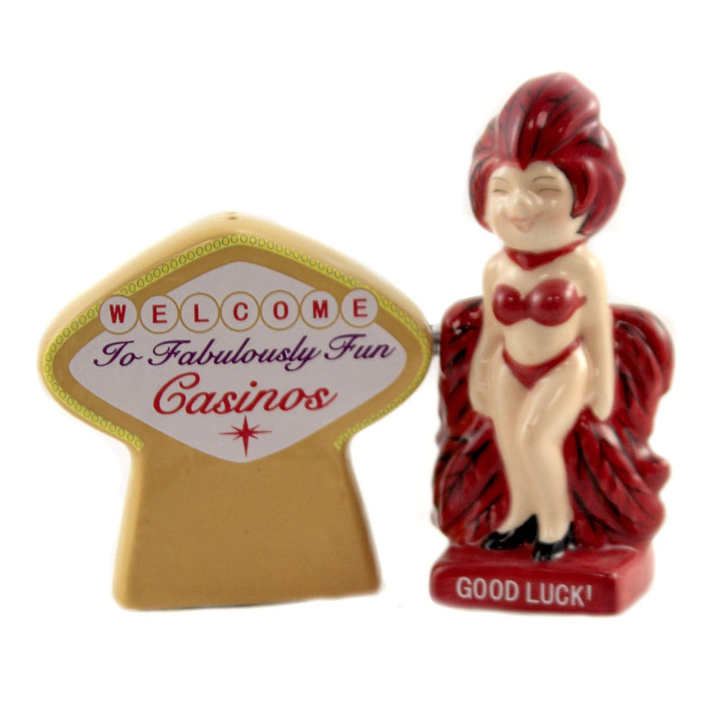 [Australia - AusPower] - Good Luck Casino Fun Themed Novelty Salt and Pepper Shakers 