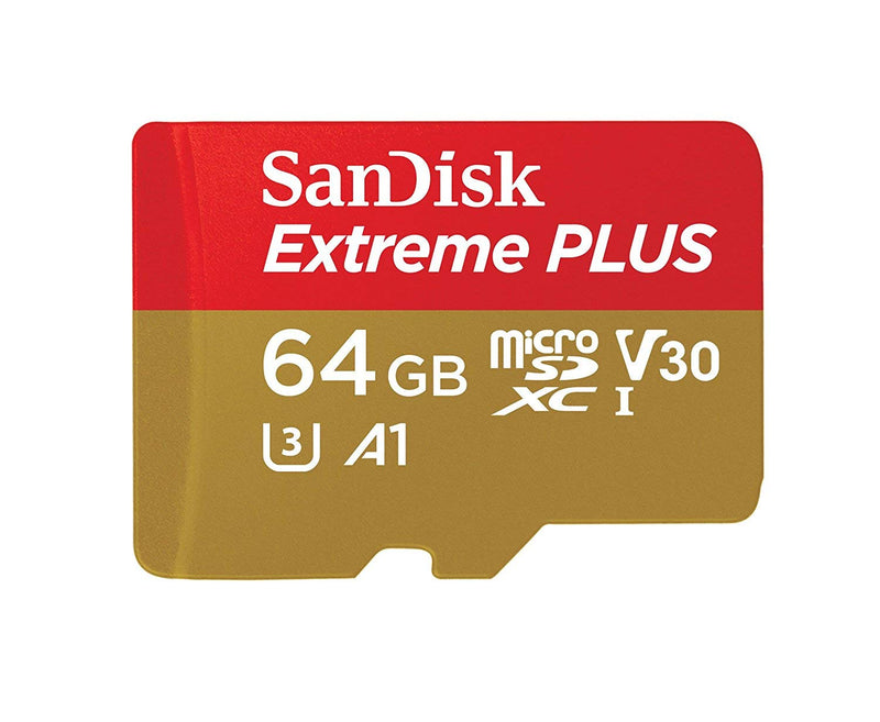 [Australia - AusPower] - SANDISK EXTREME PLUS MICRO SDXC UHS-I 64GB 100MB/s MEMORY CARD WITH ADAPTER 