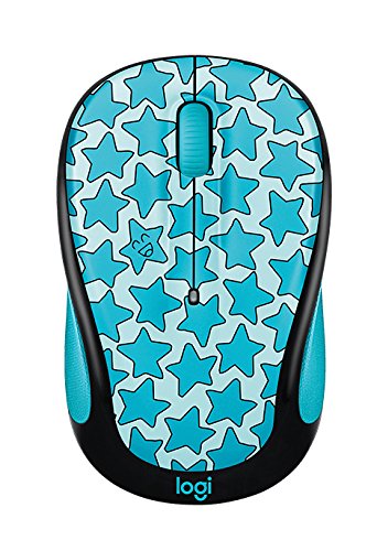 [Australia - AusPower] - Logitech Doodle Collection M325c - Mouse - optical - 5 buttons - wireless - 2.4 GHz - USB wireless receiver - Twinkle Teal 