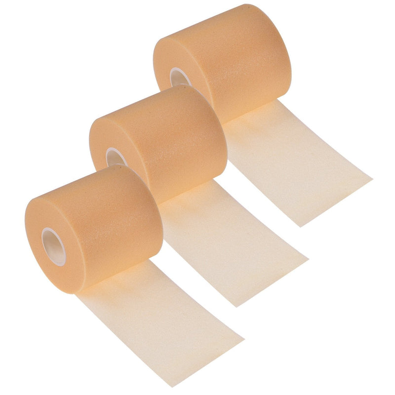 [Australia - AusPower] - 3 Pieces Foam Underwrap Sports Pre-wrap Athletic Tape, 2.75 Inch by 30 Yards (Beige) Beige 
