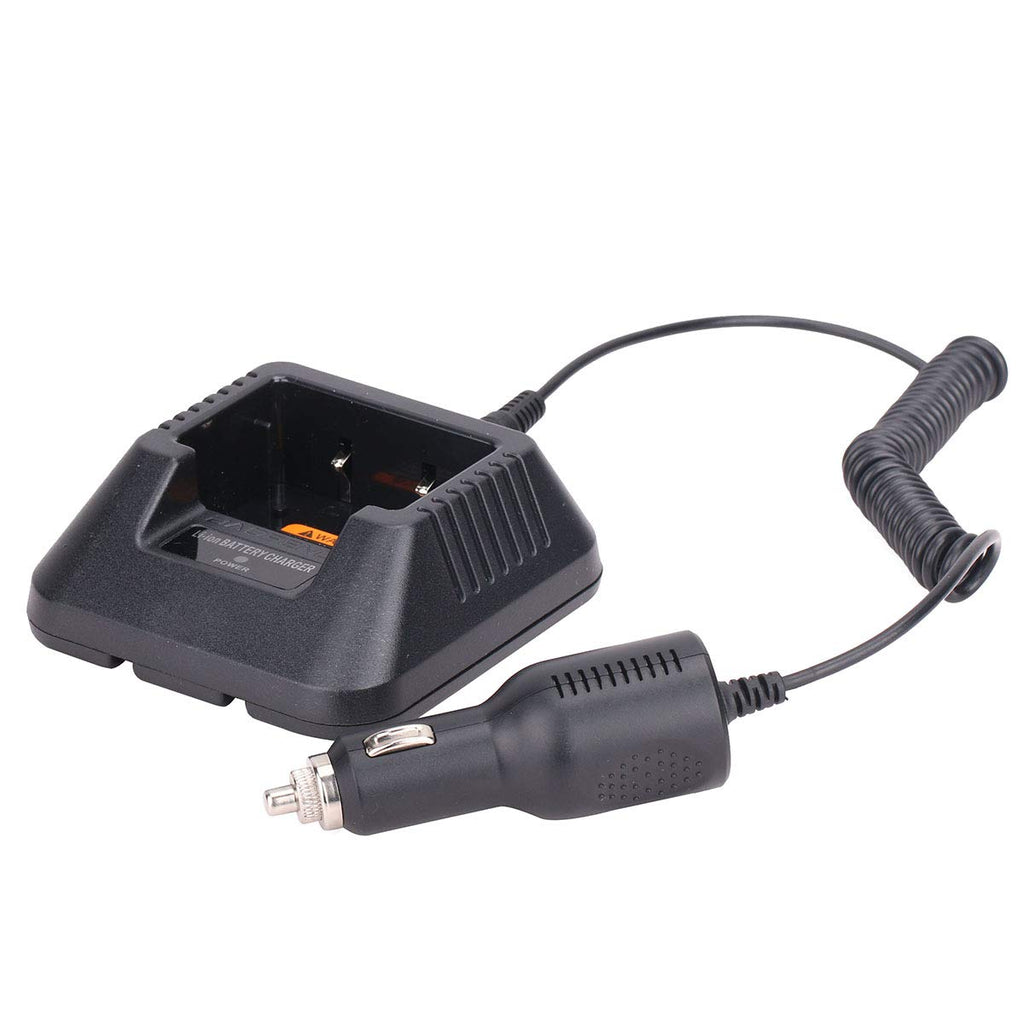 [Australia - AusPower] - Baofeng Base Desktop Charger with 12-24V Car Charge Cable for Baofeng UV-5R BF-8HP UV-5RX3 UV-5RTP UV-5R MK2 MK3X MK5 Plus Etc Two Way Radio 