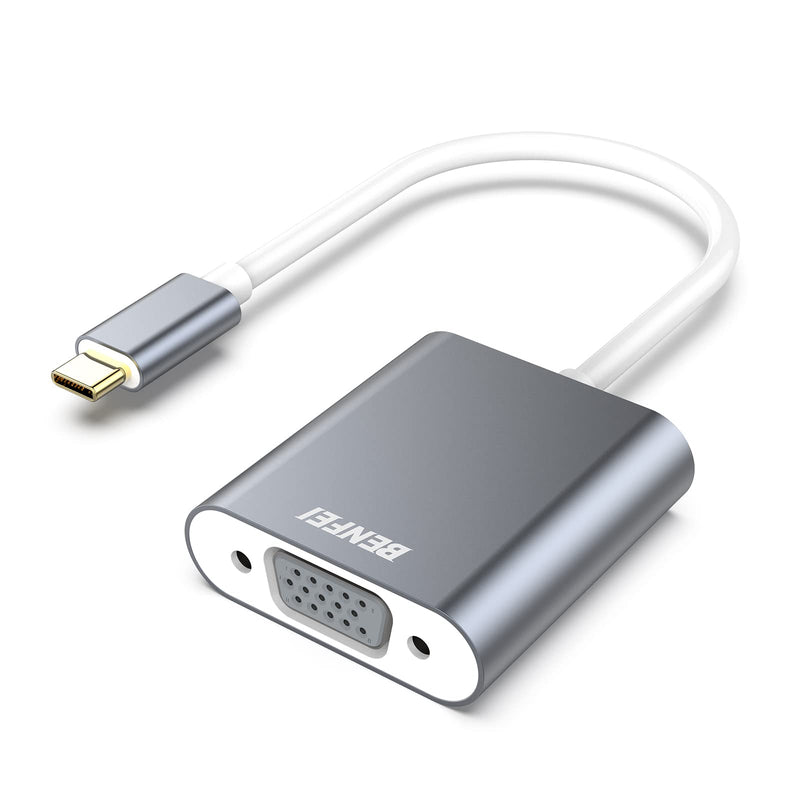 [Australia - AusPower] - USB-C to VGA Adapter, Benfei Thunderbolt 3 (USB Type C) to VGA Adapter Male to Female Converter Compatible for Apple New MacBook [2017 ,2016] 