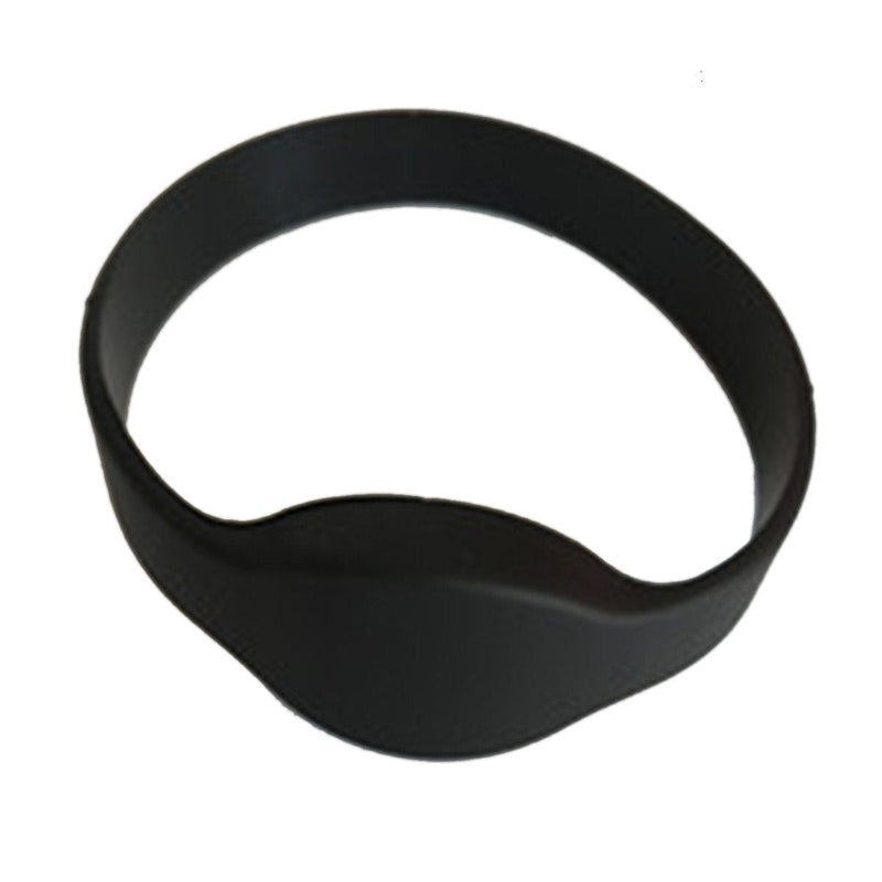 [Australia - AusPower] - YARONGTECH MIFARE Classic® 1K RFID Wristband 13.56MHZ ISO14443A Silicone Adult Size (Pack of 5) (Black) Black 